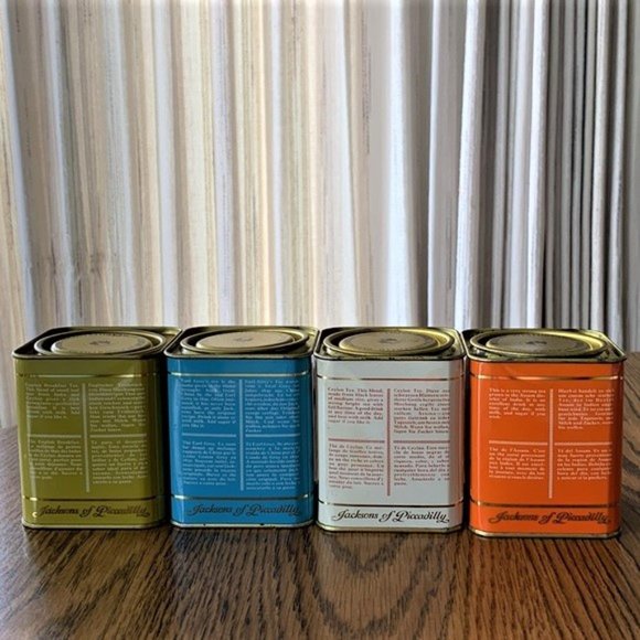 JACKSONS OF PICCADILLY Tea Tin Boxes. - Picture 7 of 8